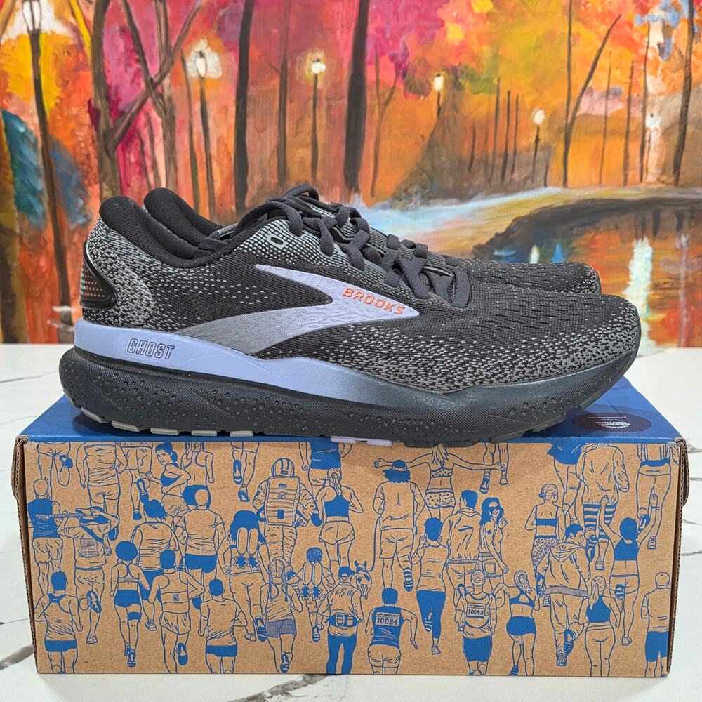 Brooks Ghost 16 Ebony Lavender Size 7.5 Women's Running Shoes 120407 1B 093 - Picture 3 of 10